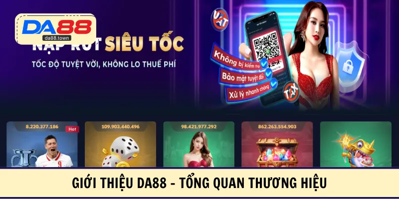 Tổng quan dữ liệu về nền tảng DA88